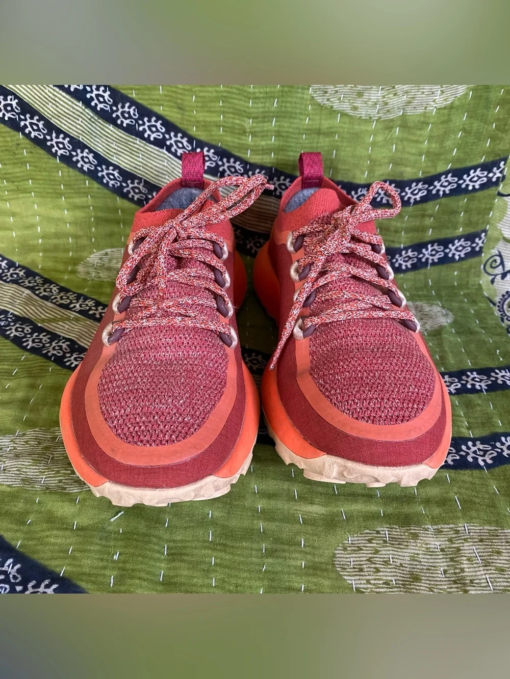 Allbirds Diablo Orange Trailrunner SWT Hiking Sporty Athletic Lace Up Sneakers 7
